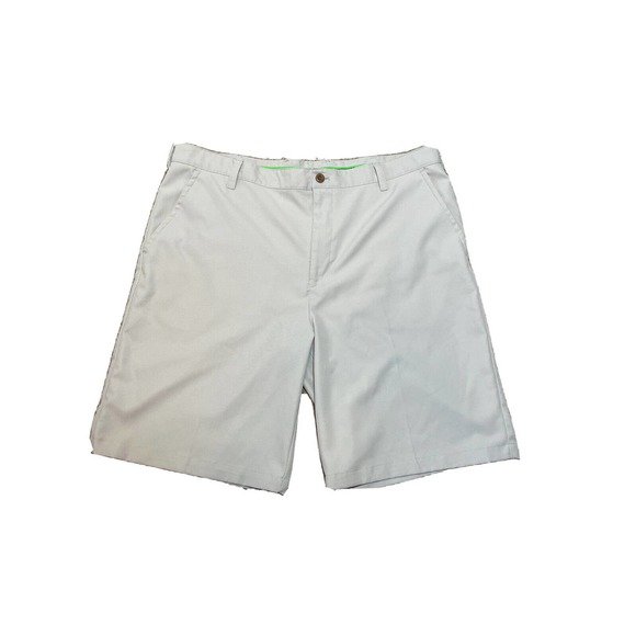 IZOD Golf Men’s 40 Khaki Shorts Polyester - Picture 1 of 5